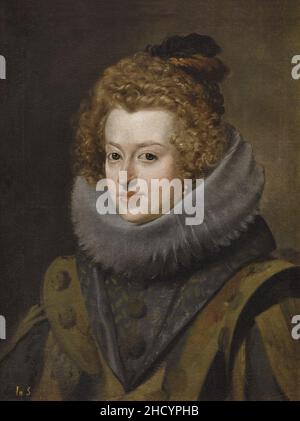 Retreto de la infanta doña María, reina de Hungría, par Diego Velázquez. Banque D'Images