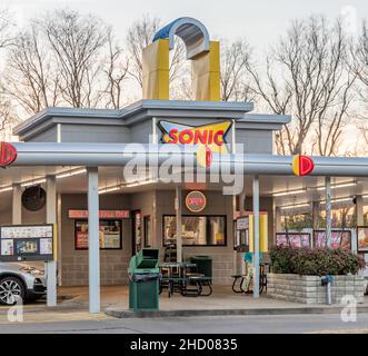 Sonic Drive-In, Franklin, Tennessee Banque D'Images