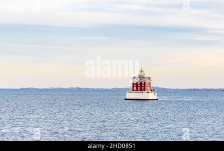 New London Ledge Lighthouse, Groton, Connecticut Banque D'Images
