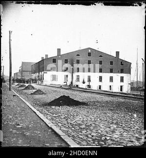 Richmond, Virginie Vue de côté de Libby Prison Banque D'Images