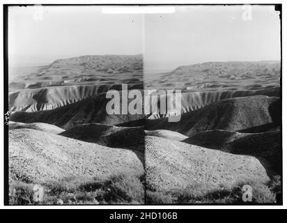 Route de Jéricho, la Jordanie, etc. désert de Judée. Banque D'Images