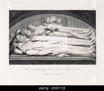 Robert Blair, la tombe, objet 5 (Bentley 435-4) le conseiller Roi guerrier mère et enfant dans la tombe. Banque D'Images