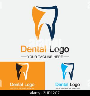 Modèle de vecteur de logo dentaire.logo Creative dentiste.Logo de la clinique dentaire Vector. Illustration de Vecteur