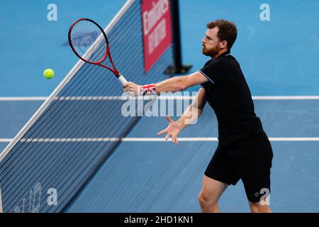 Sydney, Australie.02nd janvier 2022.Jamie Murray, de Team Great Britain, attaque le net lors de la coupe ATP à la Qudos Bank Arena, Sydney Olympic Park tennis Centre, Sydney, Australie, le 2 janvier 2022.Photo de Peter Dovgan.Utilisation éditoriale uniquement, licence requise pour une utilisation commerciale.Aucune utilisation dans les Paris, les jeux ou les publications d'un seul club/ligue/joueur.Crédit : UK Sports pics Ltd/Alay Live News Banque D'Images