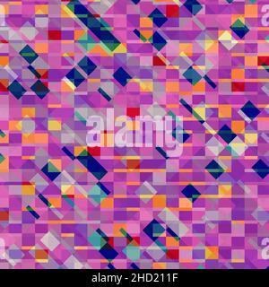Couleur pastel mosaïque art abstrait site arrière-plan Banque D'Images
