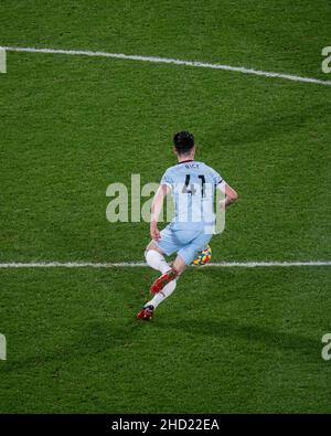 LONDRES, ANGLETERRE - JANVIER 01 : Declan Rice of West Ham United lors du match de la Premier League entre Crystal Palace et West Ham United à Selhurst Banque D'Images