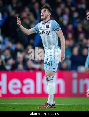 LONDRES, ANGLETERRE - JANVIER 01 : Declan Rice of Crystal Palace lors du match de la première ligue entre Crystal Palace et West Ham United à Selhurst P. Banque D'Images