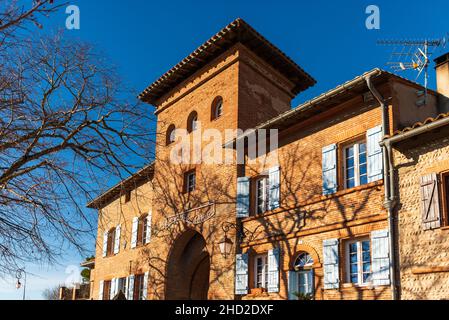 Petit village de Clermont-le-fort, dans la haute-Garonne, Occitanie, France Banque D'Images