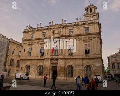 Hôtel de ville, hôtel de ville, Arles, Provence, France Banque D'Images