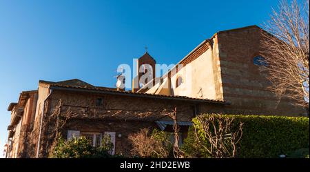 Petit village de Clermont-le-fort, dans la haute-Garonne, Occitanie, France Banque D'Images