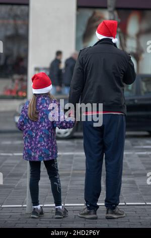 Belgrade pendant la saison d'hiver vacances, Serbie Banque D'Images