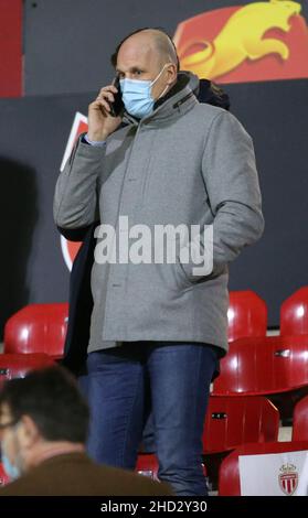 Philippe Clément de Belgique, nouvellement nommé entraîneur d'AS Monaco assiste de la coupe de France, tour de 32, match de football entre Quevilly Rouen Metropole (QRM) et AS Monaco (ASM) le 2 janvier 2022 au Stade Robert Diochon dans le petit-Quevilly près de Rouen,France - photo Jean Catuffe / DPPI Banque D'Images