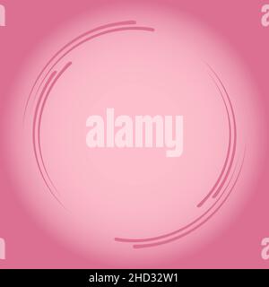 Lignes de vitesse roses en forme de cercle.Art géométrique élément de design tendance pour cadre, logo, tatouage, signe, symbole,pages web, tirages, affiches, modèle Illustration de Vecteur