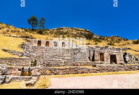 Tambomachay Inca ruines près de Cusco au Pérou Banque D'Images