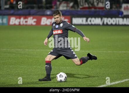 Caio Henrique de Monaco pendant la coupe française, ronde 32, match de football entre Quevilly Rouen Metropole (QRM) et AS Monaco (ASM) le 2 janvier 2022 au Stade Robert Diochon au petit-Quevilly près de Rouen, France - photo: Jean Catuffe/DPPI/LiveMedia Banque D'Images