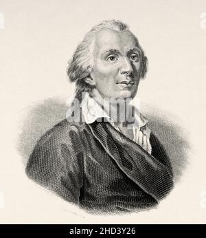 Jean-Baptiste Marie de Piquet (1729-1786) marquis de Méjanes, aristocrate français, fonctionnaire et collectionneur de livres.France.Europe.Ancienne illustration gravée du 19th siècle de Portraits et histoire des hommes utile par Societe Montyon et Franklin 1837 Banque D'Images