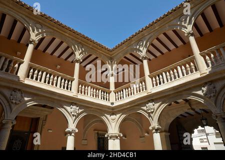 Palacio Condes de Ciro Casa Grande.Almansa.Albacete.Castilla-la Manche.Espagne. Banque D'Images