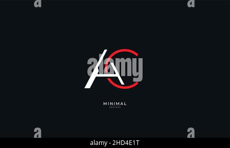 Lettre alphabétique icône logo AC Illustration de Vecteur