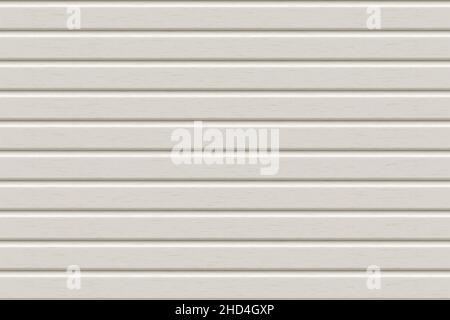 Texture sans couture du revêtement.Placage de construction en plastique blanc, en métal ou en bois.Motif vectoriel abstrait avec texture.Décoration murale horizontale pour Illustration de Vecteur