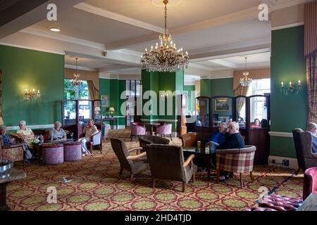 Old England Hotel and Spa Interior, sur le lac Windermere à Cumbria, Royaume-Uni Banque D'Images