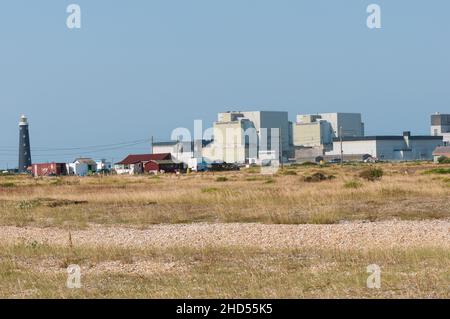 Centrale nucléaire désaffectée, Dungeness, Kent, Angleterre, Royaume-Uni Banque D'Images