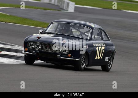 Mark Burnett, Nick Swift, Ogle SX 1000, International Trophy for Classic GT Cars - Pre 1966, une mini-course d'endurance pour les voitures GT antérieures à 1966, un deux pilotes Banque D'Images