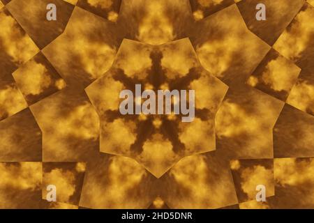 Formes abstraites, Digital Mandala Art Background Banque D'Images