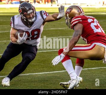 San Francisco 49ers cornerback Ambry Thomas (20) warms up before an NFL  football game against the New Orleans Saints, Sunday, Nov.27, 2022, in  Santa Clara, Calif. (AP Photo/Scot Tucker Stock Photo - Alamy