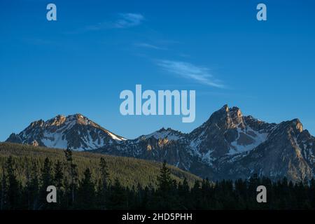 Lumière du soir sur McGown Peak Banque D'Images