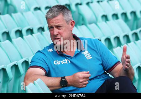 Ashley Giles, directeur général de la BCE, lors d’une conférence de presse au Sydney Cricket Ground, Sydney.Date de la photo: Mardi 4 janvier 2022. Banque D'Images