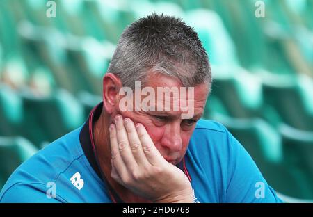 Ashley Giles, directeur général de la BCE, lors d’une conférence de presse au Sydney Cricket Ground, Sydney.Date de la photo: Mardi 4 janvier 2022. Banque D'Images