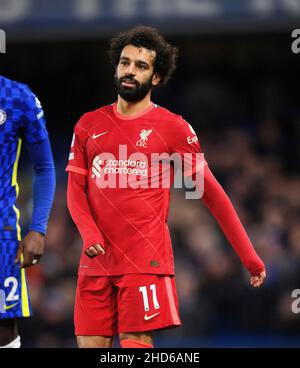 02 janvier - Chelsea / Liverpool - Premier League - Stamford Bridge Mohamed Salah lors du match de Premier League au Stamford Bridge Picture Credit : © Mark pain / Alay Live News Banque D'Images