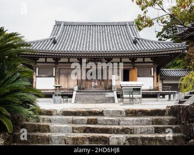 Konan, préfecture de Kochi, Japon - 6 avril 2018 : salle principale de Dainichiji, temple numéro 28 du pèlerinage de Shikoku Banque D'Images