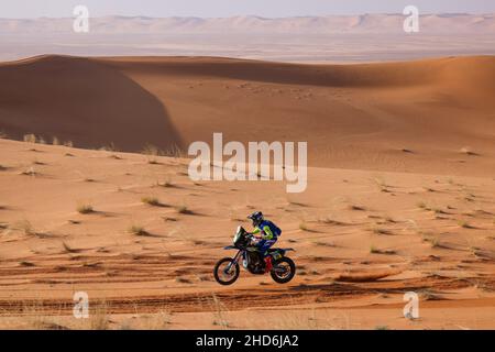 20 Koitha Veettil Harith Noah (ind), Sherco Factory, Sherco 450 SEF Rally, moto, Motul, action pendant la phase 3 du Dakar Rally 2022 entre Al Qaysumah et Al Qaysumah, le 4th 2022 janvier à Al Qaysumah, Arabie Saoudite - photo: Florent Gooden/DPPI/LiveMedia Banque D'Images