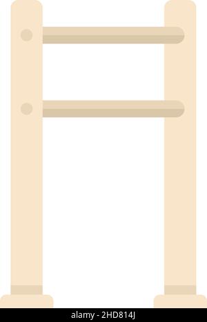 Icône de barrière de chien.Illustration plate de l'icône de vecteur de barrière de chien isolée sur fond blanc Illustration de Vecteur