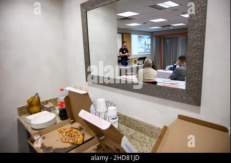 Discours de la rencontre Liberty à Austin, Texas, le 08 décembre 2021.Les conservateurs texans aiguisage leurs arguments à propos du club des orateurs de Liberty avant ce qu'ils espèrent être une élection républicaine de mi-mandat réussie.Photo: Henrik Montgomery / TT code 10060 Banque D'Images