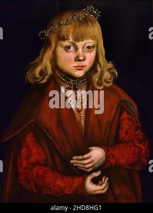 Princesse de Saxe - Prince de Saxe par Lucas Cranach (1472–1553) Allemand, Allemagne, Banque D'Images