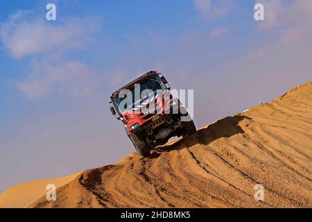 522 de Groot Richard (nld), Hulsebosch Jan (nld), Laan Mark (nld), pompiers Dakar Team, Iveco Magirus 4x4 DRNL, T5 FIA Camion, action pendant la phase 3 du Dakar Rally 2022 entre Al Artawiya et Al Qaysumah, le 4th 2022 janvier à Al Qaysumah,Arabie Saoudite - photo Gigi Soldano / DPPI Banque D'Images