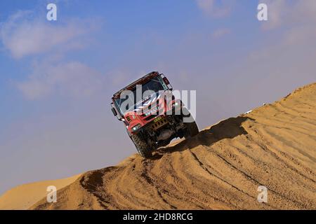 522 de Groot Richard (nld), Hulsebosch Jan (nld), Laan Mark (nld), pompiers équipe de Dakar, Iveco Magirus 4x4 DRNL, T5 FIA Camion, action pendant la phase 3 du Dakar Rally 2022 entre Al Artawiya et Al Qaysumah, le 4th 2022 janvier à Al Qaysumah, DPIO/Gigi Soli - Saudi - Live Media Banque D'Images