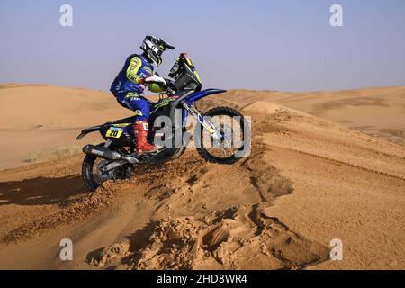 20 Koitha Veettil Harith Noah (ind), Sherco Factory, Sherco 450 SEF Rally, moto, Motul, action pendant la phase 3 du Dakar Rally 2022 entre Al Artawiya et Al Qaysumah, le 4th 2022 janvier à Al Qaysumah, Arabie Saoudite - photo: Gigi Soldano/DPPI/LiveMedia Banque D'Images