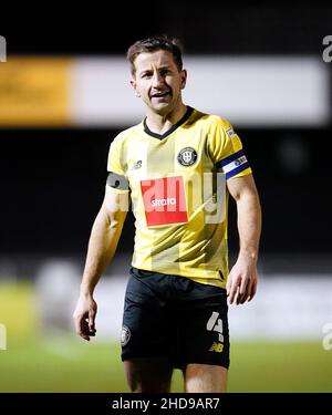 Joshua Falkingham de Harrogate Town lors de la manche de seize matchs du Trophée Papa John's au stade Envirovent, à Harrogate.Date de la photo: Mardi 4 janvier 2022. Banque D'Images