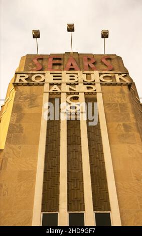 Le magasin art déco Sears Roebuck and Co est fermé à Flatbush Brooklyn, New York Banque D'Images