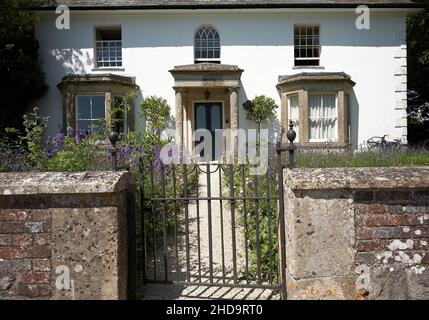 Belle maison géorgienne, Avebury Wiltshire Banque D'Images