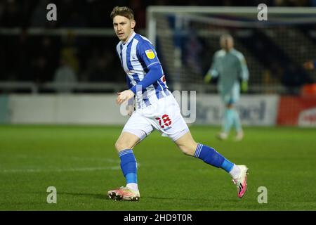 HARTLEPOOL, ROYAUME-UNI.JAN 4th Matty Daly de Hartlepool s'est Uni en action pendant le match rond du Trophée 3rd de l'EFL entre Hartlepool United et Bolton Wanderers à Victoria Park, Hartlepool, le mardi 4th janvier 2022.(Crédit : will Matthews | MI News) crédit : MI News & Sport /Alay Live News Banque D'Images