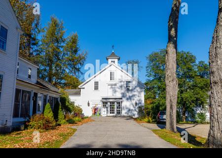 Centre des arts au 12 main, une galerie d'art dans le quartier historique de Center Sandwich, un village du New Hampshire, en Nouvelle-Angleterre, États-Unis Banque D'Images