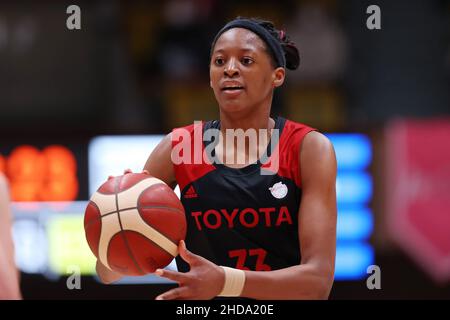 E Gymnasium Yoyogi, Tokyo, Japon.4th janvier 2022.Stephanie Mawuli (Antelopes), 4 JANVIER 2022 - Basketball : WJBL 2021-2022 W League match entre Toyota Antelopes - ENEOS Sunflowers au 2nd Yoyogi Gymnasium, Tokyo, Japon.Credit: YUTAKA/AFLO SPORT/Alay Live News Banque D'Images