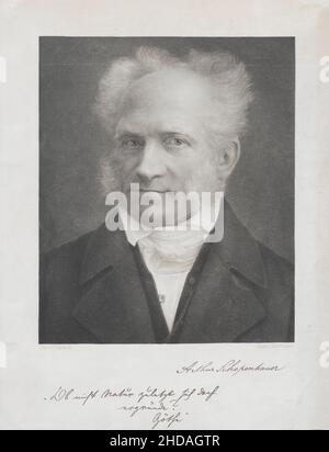 Portrait d'Arthur Schopenhauer, 1876 Arthur Schopenhauer (1788 – 1860) était un philosophe allemand. Banque D'Images