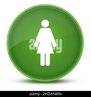 Illustration abstraite de bouton rond vert brillant de luxe mâle Banque D'Images