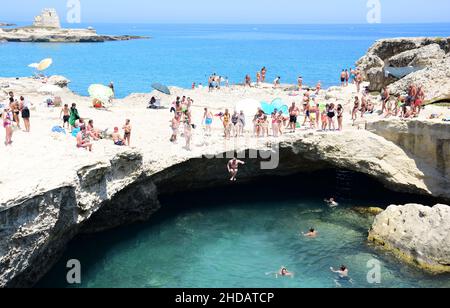 Scène estivale à Puglia Banque D'Images