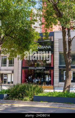 Dolce et Gabbana dans le quartier chic de Polanco, au Mexique Banque D'Images